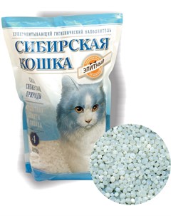 Наполнитель Элитный впитывающий силикагелевый для кошек 4 л 1 7 кг Сибирская кошка