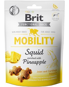 Лакомство Care Dog Functional Snack Mobility Squid с кальмаром и ананасом для собак 150 г Кальмар с  Brit*