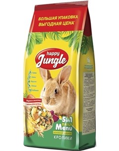 Корм для кроликов 900 г Happy jungle