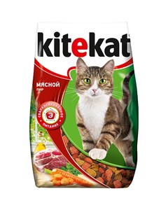 Сухой корм для кошек Мясной пир 0 8 кг Kitekat