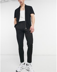 Черные супероблегающие брюки Asos design