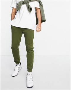 Джоггеры цвета хаки с манжетами в стиле casual Club Nike