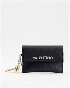 Черная кредитница с дизайном в виде брелока Valentino bags