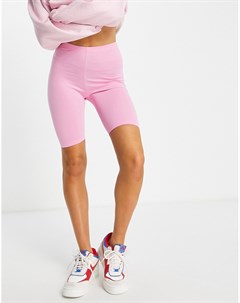 Розовые хлопковые шорты леггинсы от комплекта Asos design