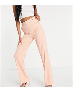 Прямые брюки персикового цвета Tall Asos design