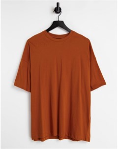 Рубашка рыжего цвета в стиле oversized Asos design