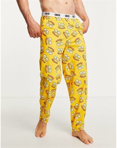 Пижамные штаны для дома с принтом завтрак Asos design