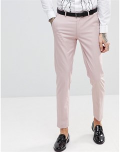 Розовые зауженные брюки под смокинг ASOS Asos design