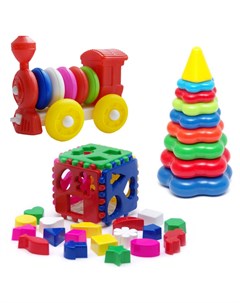 Развивающая игрушка Набор Игрушка Кубик логический большой Пирамида детская большая Конструр Тебе-игрушка