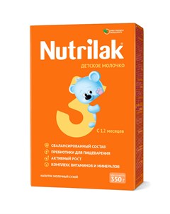 Заменитель молока 350 г с 12 месяцев Nutrilak
