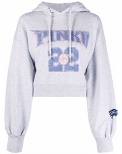 Укороченное худи с логотипом Pinko