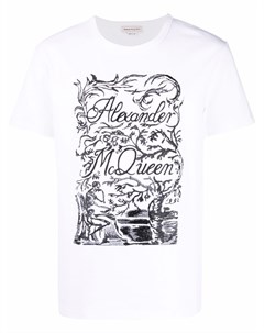 Футболка с логотипом Alexander mcqueen