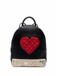Стеганый рюкзак с принтом Love moschino