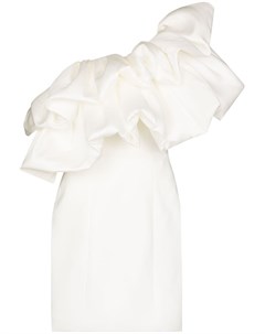 Платье мини Finley на одно плечо с оборками Solace london