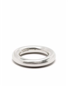 Серебряное кольцо с логотипом Jil sander