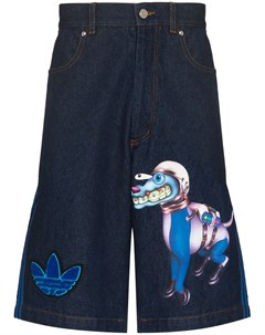 Джинсовые шорты с вышивкой из коллаборации с Kerwin Frost Adidas