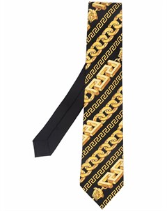 Шелковый галстук с принтом Versace