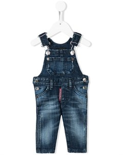 Джинсовый комбинезон с эффектом потертости Dsquared2 kids