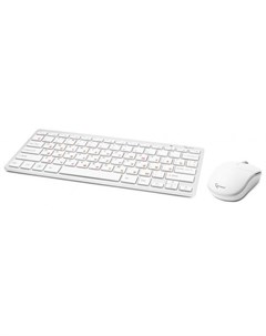 Клавиатура беспроводная KBS 7001 RU USB белый серебристый Gembird