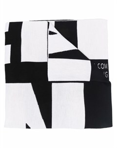 Шерстяной шарф с логотипом Helmut lang