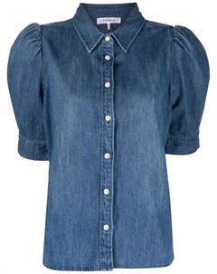 Джинсовая блузка с объемными рукавами Frame