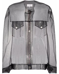 Прозрачная рубашка из тюля Maison margiela