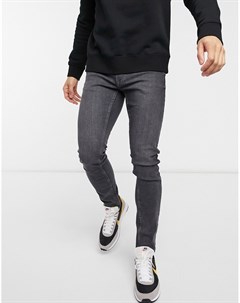 Черные выбеленные облегающие джинсы Burton menswear