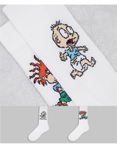 Набор из 2 пар спортивных носков с принтом Томми и Чаки из мультфильма Ох уж эти детки Asos design