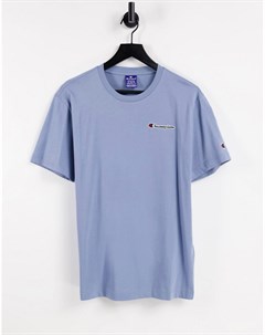 Синяя футболка с небольшим логотипом Champion