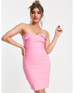 Ярко розовое платье мини Vesper
