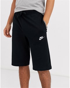 Черные трикотажные шорты Nike