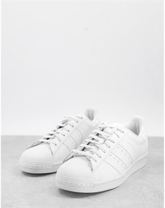 Белые кроссовки на шнуровке Superstar Adidas originals
