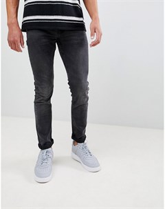 Черные эластичные джинсы слим Only & sons
