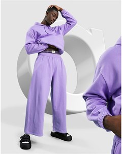 Фиолетовые широкие oversized джоггеры от комплекта Asos design