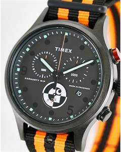 Черные часы с хронографом x Timex Range C Allied Carhartt wip