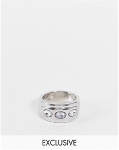 Массивное кольцо в стиле 90 х со стразами Inspired Reclaimed vintage