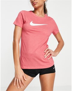 Розовая футболка с круглым вырезом Essential Nike training