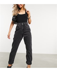 Черные джинсы в винтажном стиле с завышенной талией Asos design
