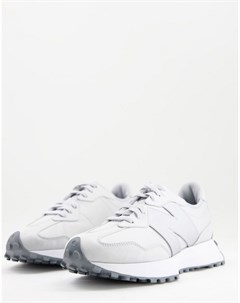 Серебристые кроссовки с эффектом металлик 327 New balance