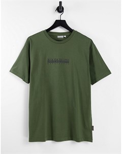 Зеленая футболка Box Napapijri
