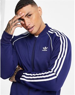 Темно синяя олимпийка с тремя полосками Adicolor Adidas originals