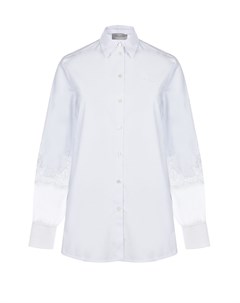 Белая рубашка с кружевными вставками Ermanno ermanno scervino