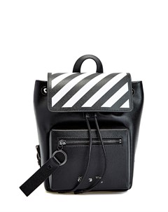 Кожаный рюкзак Diag с принтом в диагональную полоску Off-white