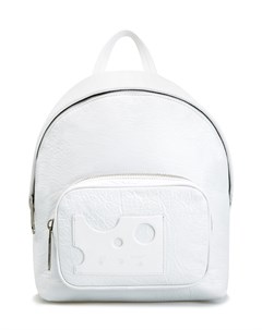 Белый рюкзак из фактурной кожи с логотипом Hands Off Off-white
