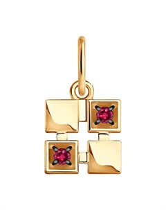 Подвеска из золота с рубинами Sokolov diamonds