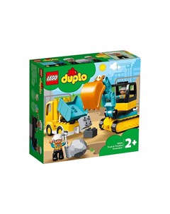 Конструктор Duplo 10931 Грузовик и гусеничный экскаватор 20 деталей Lego