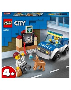 Конструктор City 60241 Полицейский отряд с собакой 67 деталей Lego