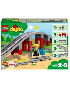 Конструктор Duplo 10872 Железнодорожный мост 26 деталей Lego