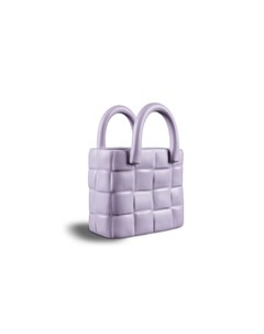 Дизайнерская ваза сумка фиолетовый 19x26x12 см My interno