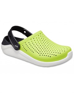 Сабо детские Kids LiteRide Clog Lime Punch Black Crocs